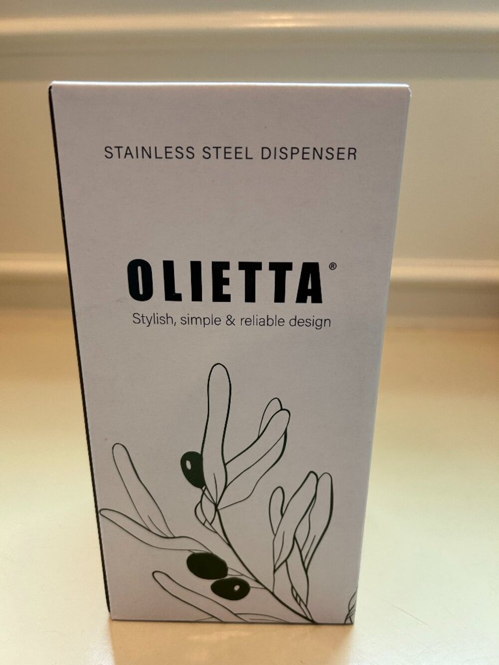 Olietta Stainless Steel Olive Oil Dispenser – New in Box